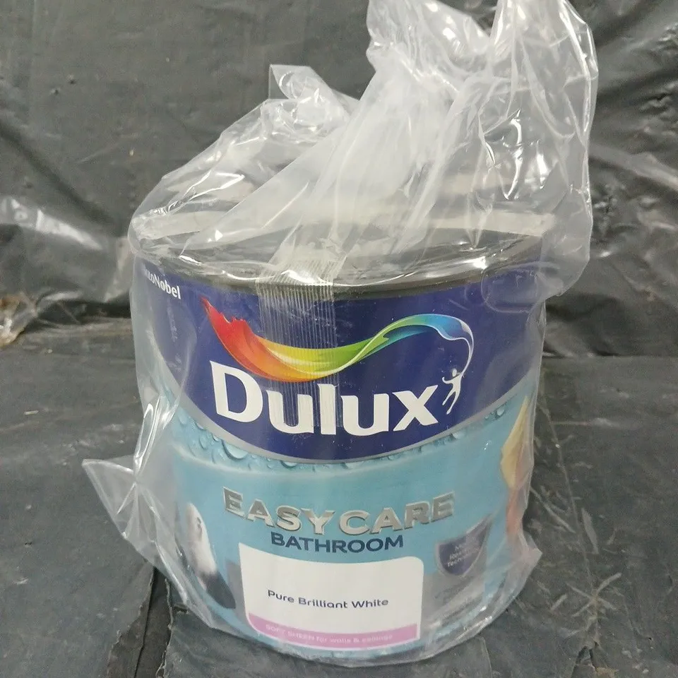 SEALED DULUX EASYCARE BATHROOM PAINT - PURE BRILLIANT WHITE - 2.5L 