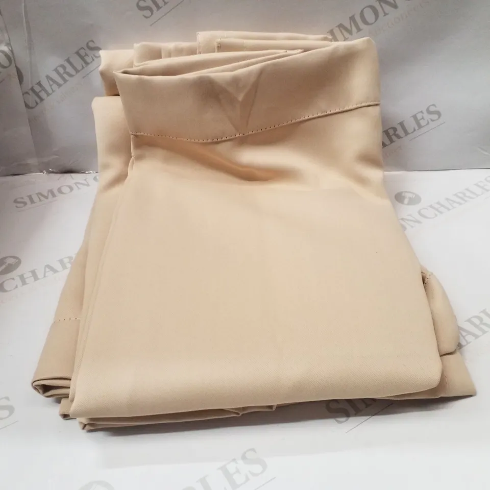 BRAND NEW CHANTAL AMBIANCE THERMAL BLACKOUT EYELET CURTAINS 114×137CM - BEIGE