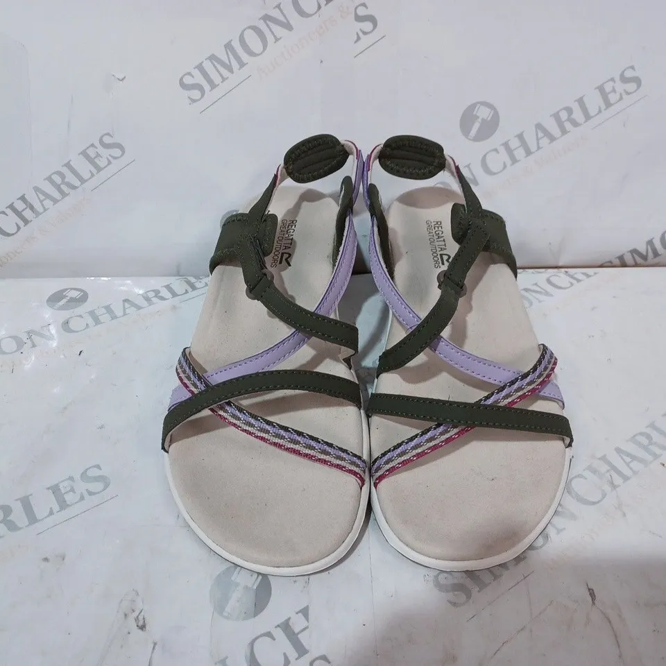 REGATTA KHAKI STRAP SANDALS - SIZE 5