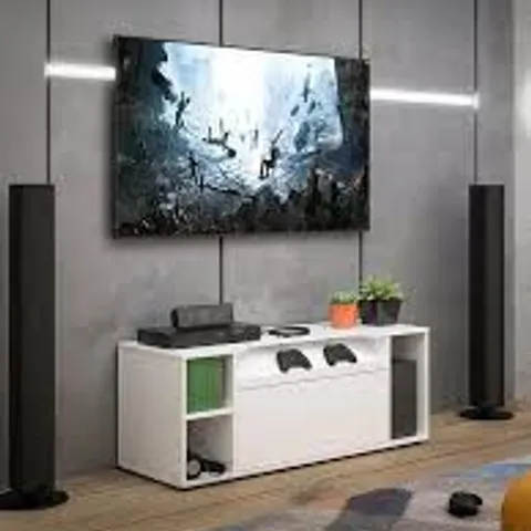 BRAND NEW BOXED DYLAN WALL MOUNTED MEDIA/GAMING UNIT - WHITE (1 BOX)