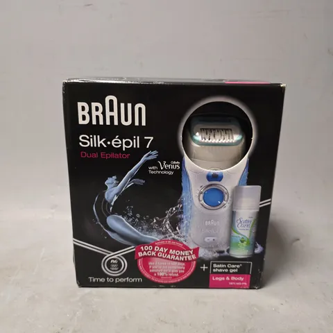 SEALED BRAUN SILK EPIL 7 DUAL EPILATOR