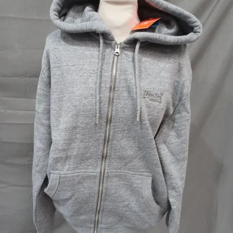 SUPERDRY ESSENTIAL LOGO ZIIP HOODIE - L