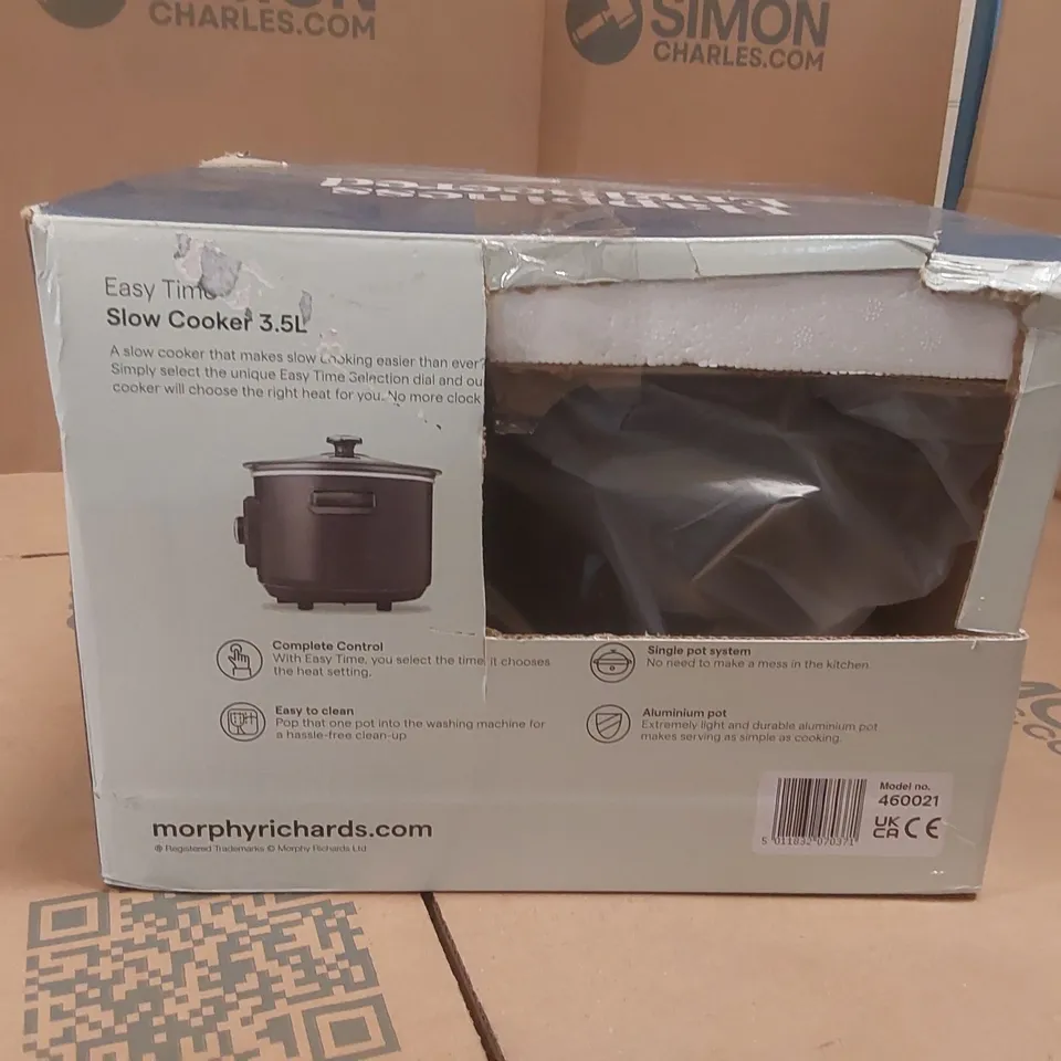 BOXED MORPHY RICHARDS 460021 3.5L SLOW COOKER 