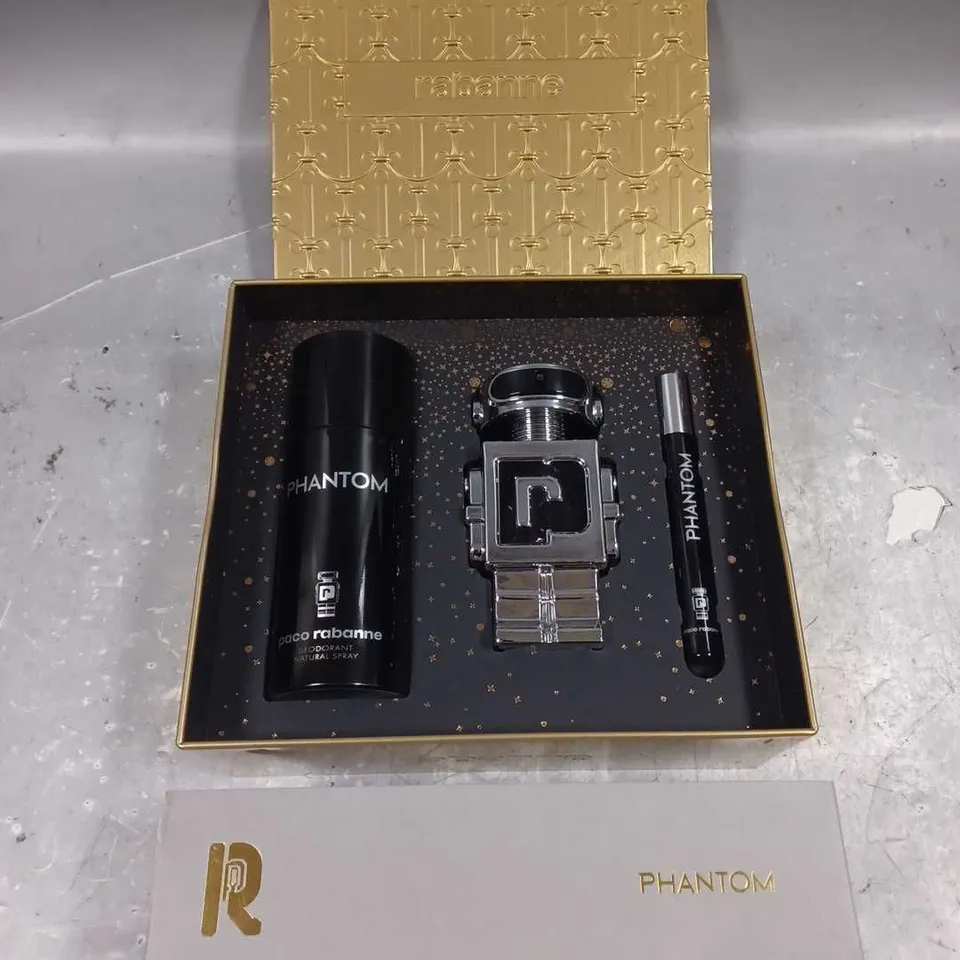 BOXED PACO RABANNE PHANTOM EAU DE TOILETTE GIFT SET