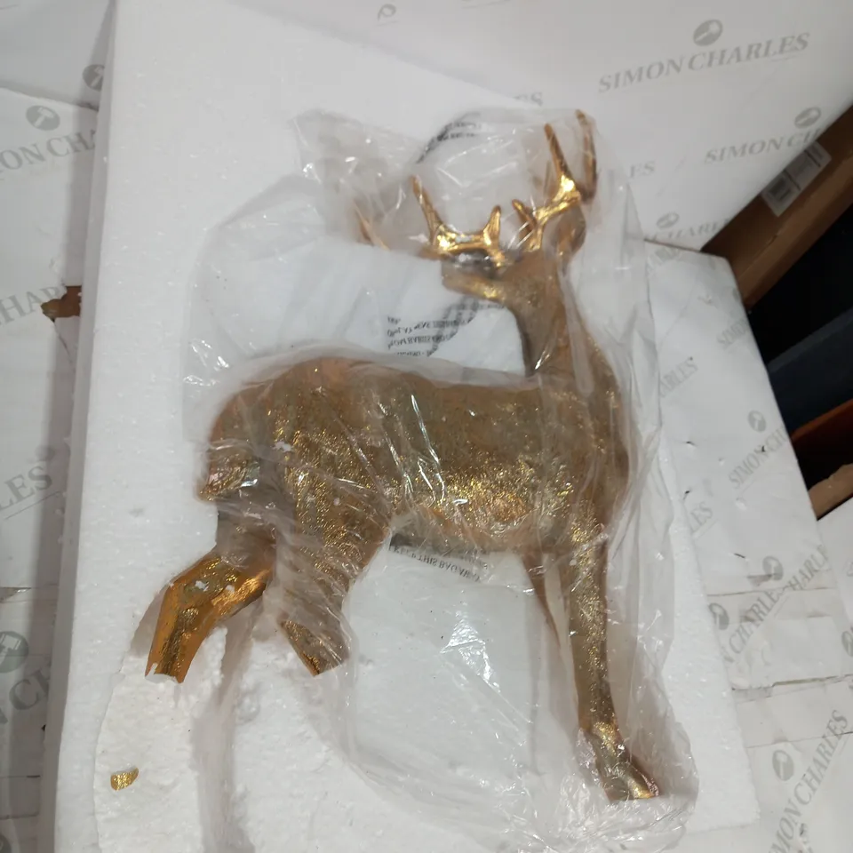 ALISON CORK STANDING DECORATIVE GOLD STAG