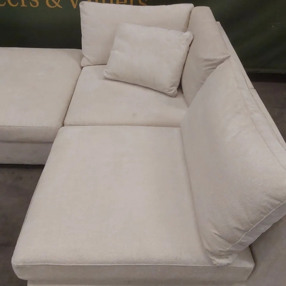 QUALITY DESIGNER MODSOFA FABRIC UPHOLSTERED CORNER SOFA