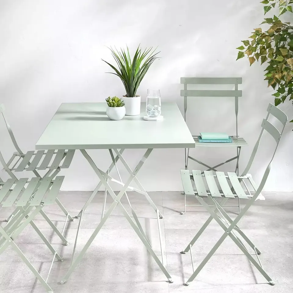 BOXED IBIZA 4-SEATER DINING SET - (2 BOXES)