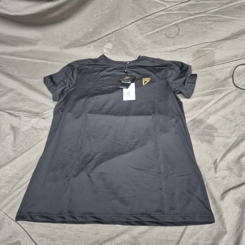 GYM KING BLACK T‑SHIRT WITH LOGO – FIGHT DIVISON EDITION