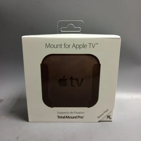 BOX OF APPROX 14 APPLE TV MOUNTS FOR TELEVISION