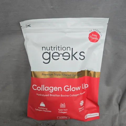 NUTRITION GEEKS COLLAGEN GLOW UP UNFAVOURED (420G)