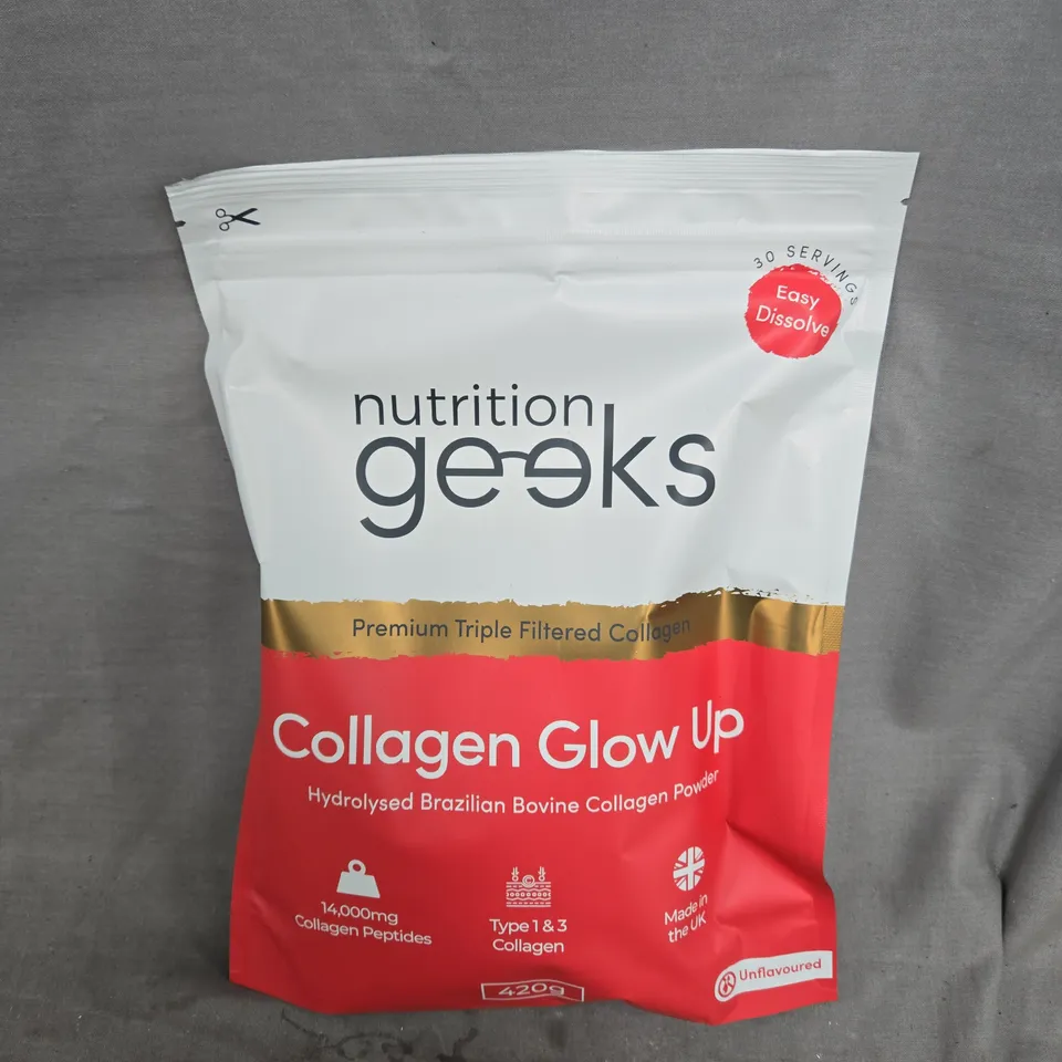 NUTRITION GEEKS COLLAGEN GLOW UP UNFAVOURED (420G)