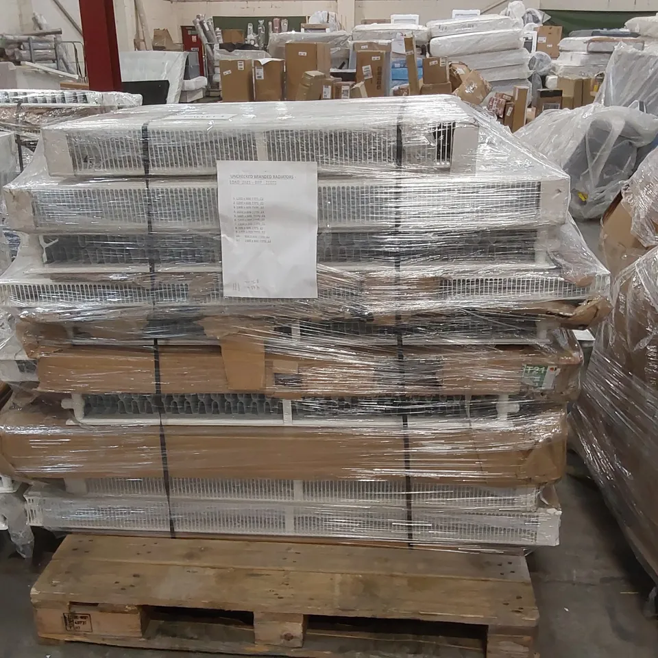 PALLET OF ASSORTED UNCHECKED RADIATORS