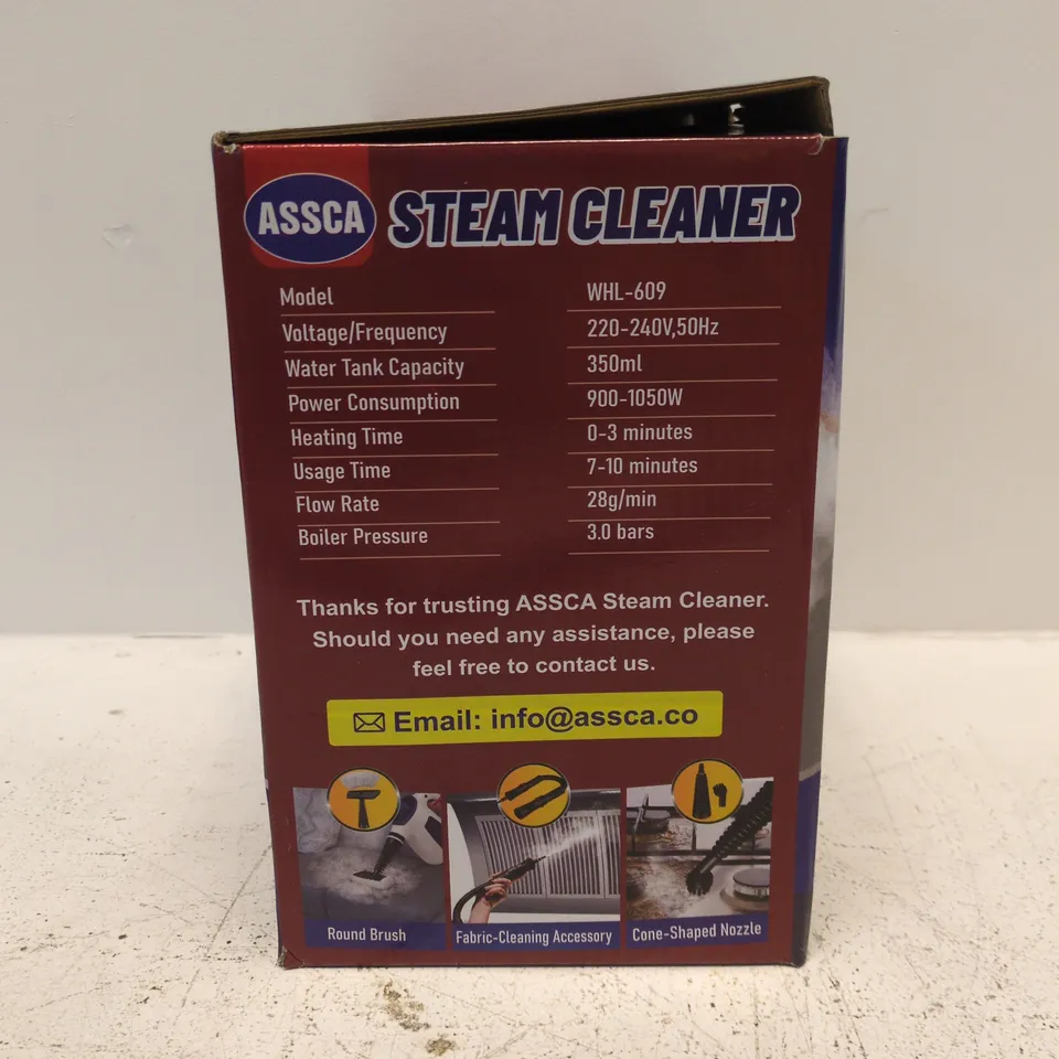 ASSCA STEAM CLEANER WHL-609 1050W – BOXED
