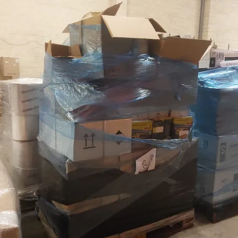 PALLET CONTAINING A LARGE QUANTITY OF ASSORTED ITEMS INCLUDING: ASHTREE VEHICLE SAFETY MIRRORS, CONSPICUITY TAPE, ASSORTED NUTS & BOLTS ECT