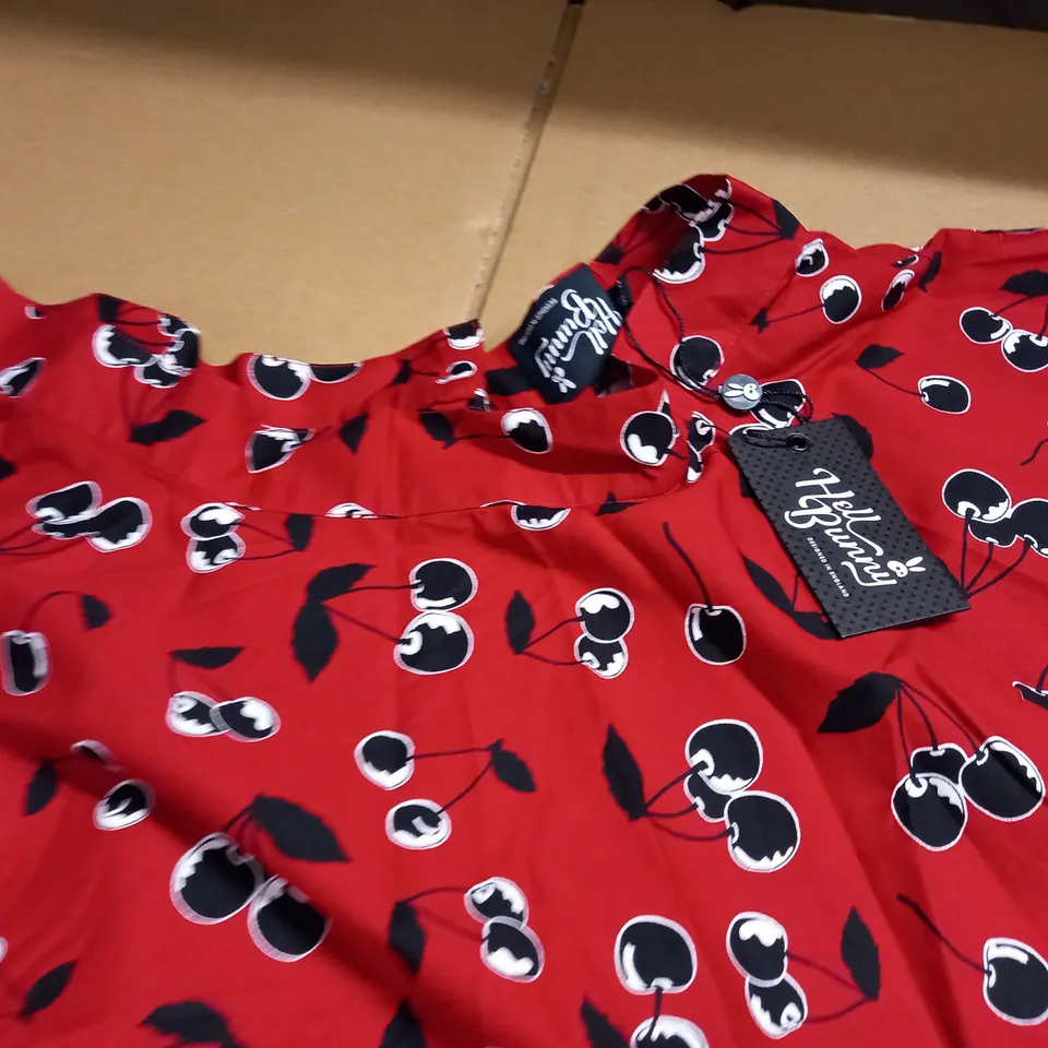 LOT OF 5 CHERRY THEMED RED EXTRA WIDE SKIRTS - VARIOUS SIZES