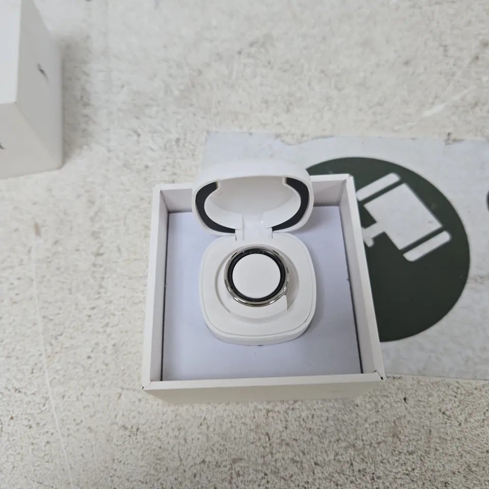 SOUL SMART RING – SILVER, STAINLESS STEEL & RESIN, SIZE M-N (BOXED)