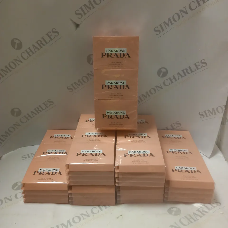 APPROXIMATELY 84 SEALED PRADA PARADOXE EAU DE PARFUM SPRAYS - 84 X 1.2ML