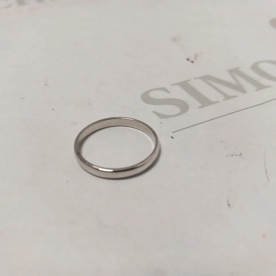 BEAVERBROOKS PLATINUM 25MM LADIES RING