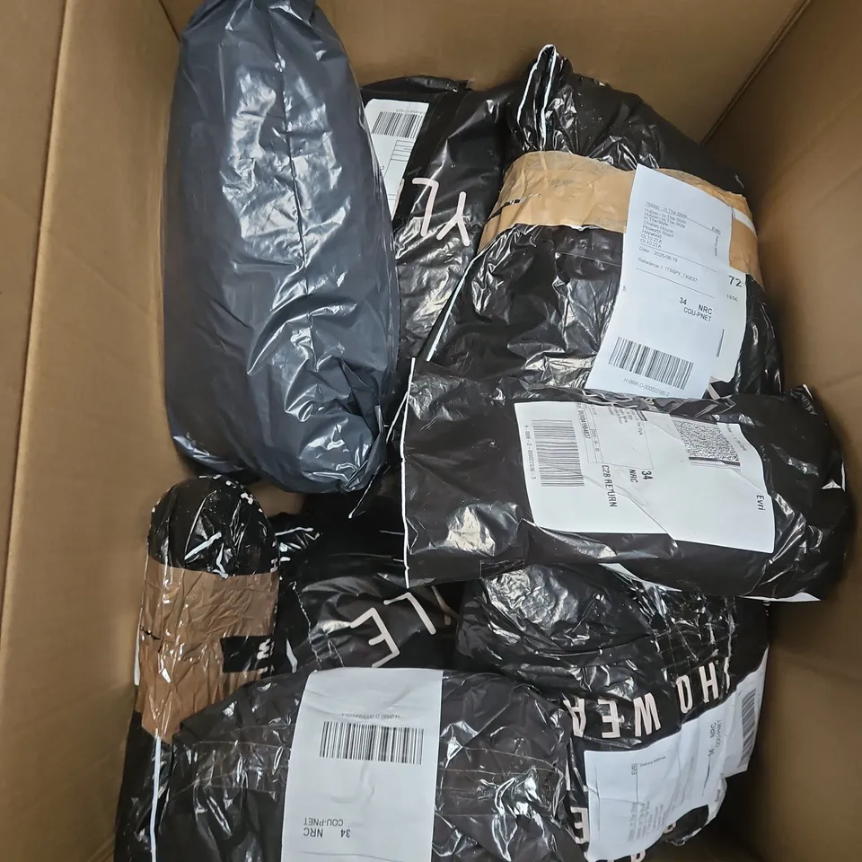 APPROXIMATELY 20 ASSORTED CLOTHING ITEMS IN VARIOUS STYLES AND SIZES 