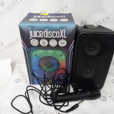 BOXED JUICE DISCO XL WIRELESS SPEAKER WITH MICROPHONE