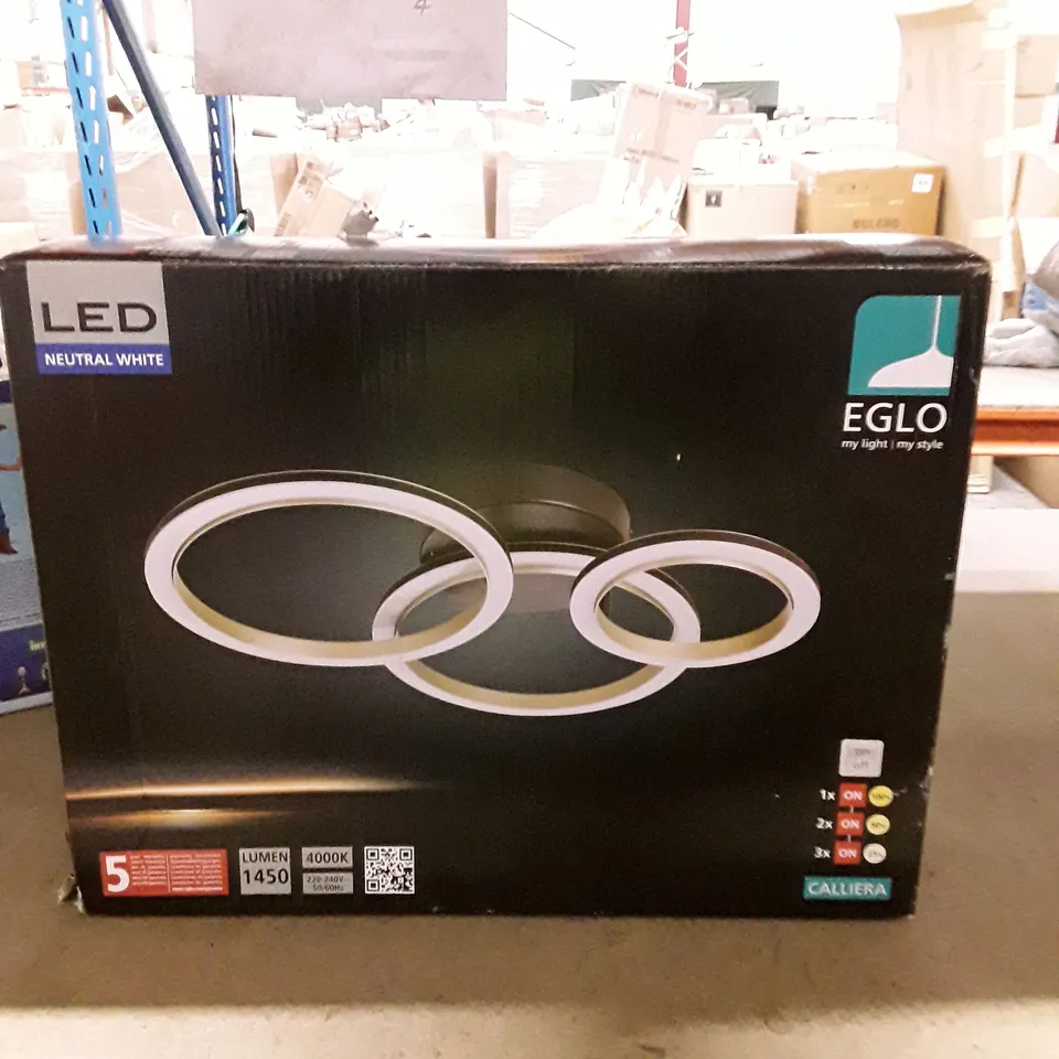 EGLO LED Ring Ceiling Light – 3-Ring, Neutral White (CALLIERA)