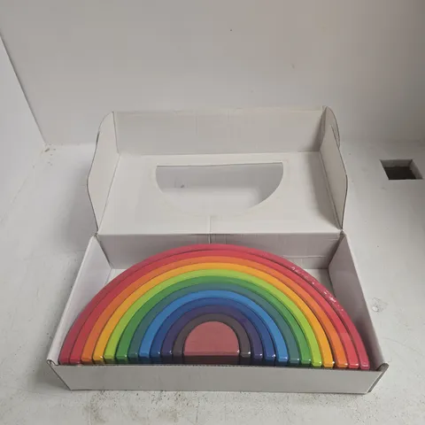 TOR'S STORY WOODEN RAINBOW STACKER – MULTICOLOURED ARCHES (BOXED)