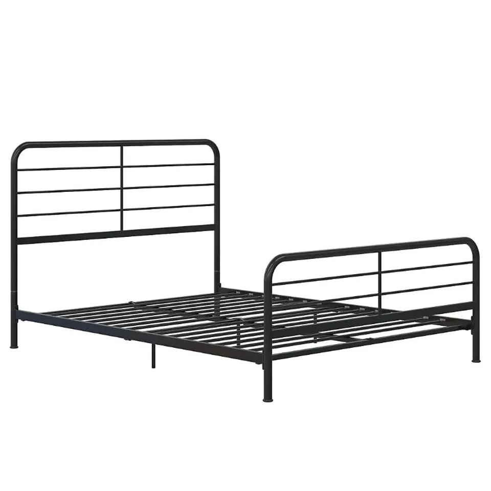 BOXED DOREL MILLIE METAL BED BLACK, DOUBLE (1 BOX)