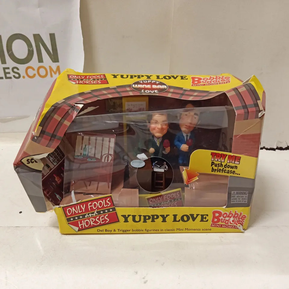 YUPPY LOVE BOBBLE BUDDIES – ONLY FOOLS AND HORSES (BOXED MINI MOMENTS)