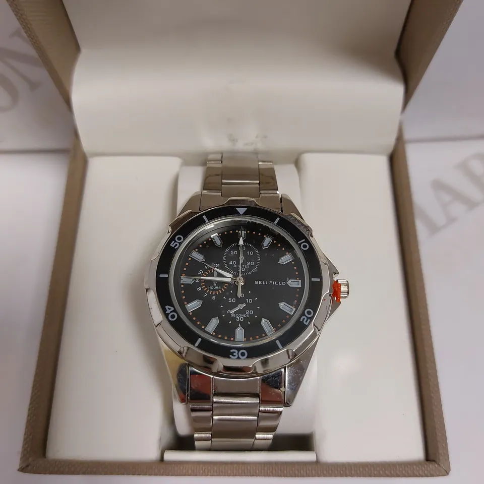 BOXED BELLFIELD SILVER EFFECT BRACELET STYLE WATCH