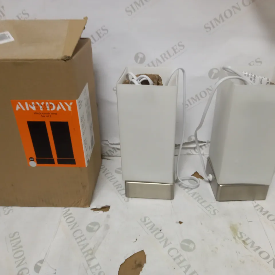 JOHN LEWIS MITCH TOUCH LAMP SET OF 2