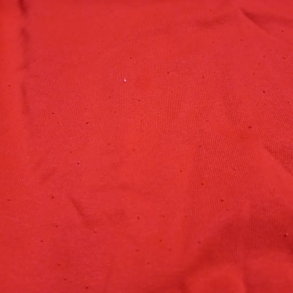 STRADIVARIUS RUE SAINT DENIS RED SWEATSHIRT AND SWEATPANTS - SIZE EU S/XS