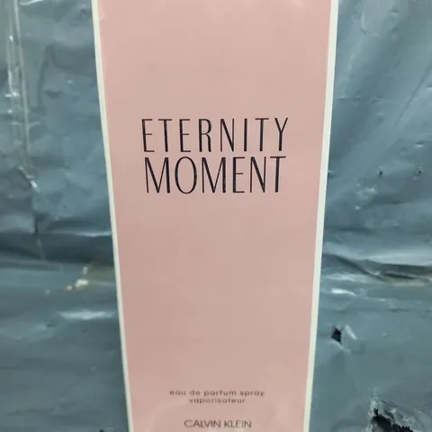 BOXED AND SEALED ETERNITY MOMENT EAU DE PARFUM CALVIN KLEIN 100ML