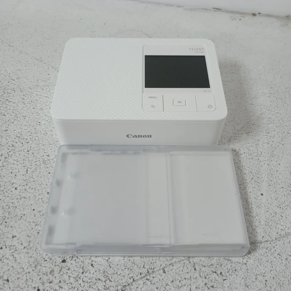 BOXED CANON SELPHY COMPACT PHOTO PRINTER IN WHITE