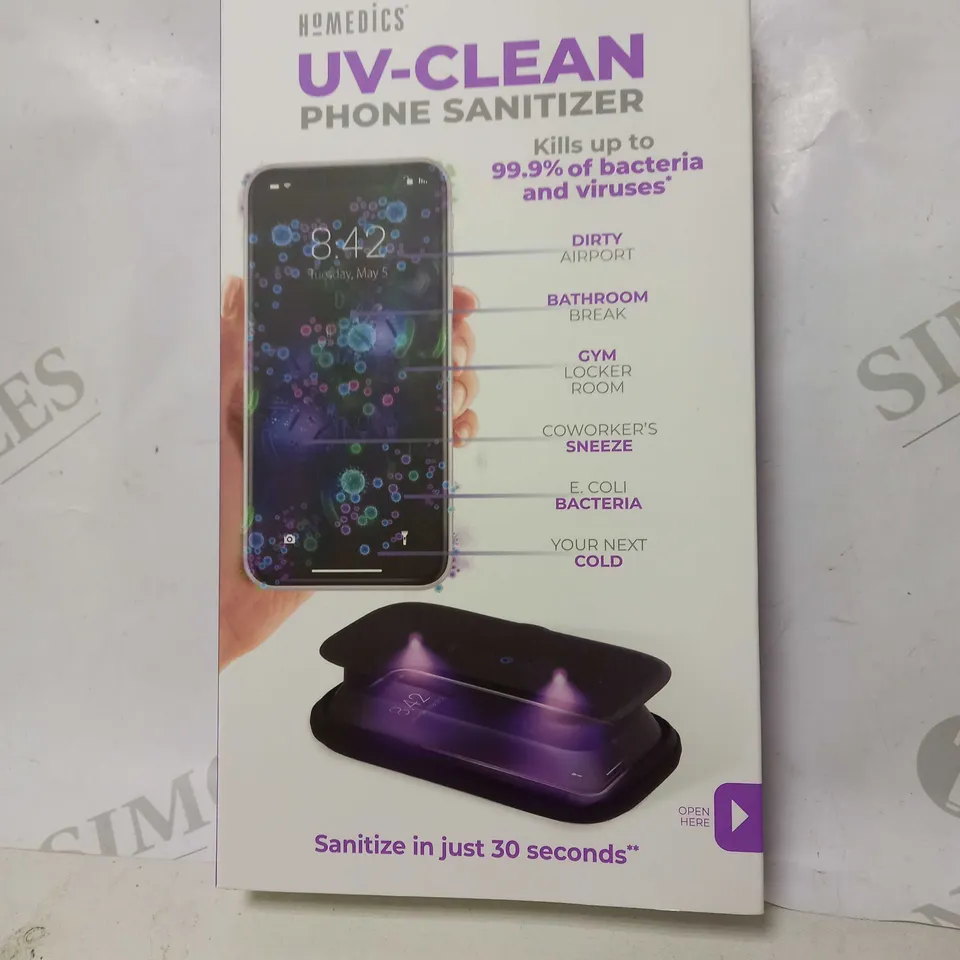  HOMEDICS UV-CLEAN PORTABLE PHONE SANITIZER 