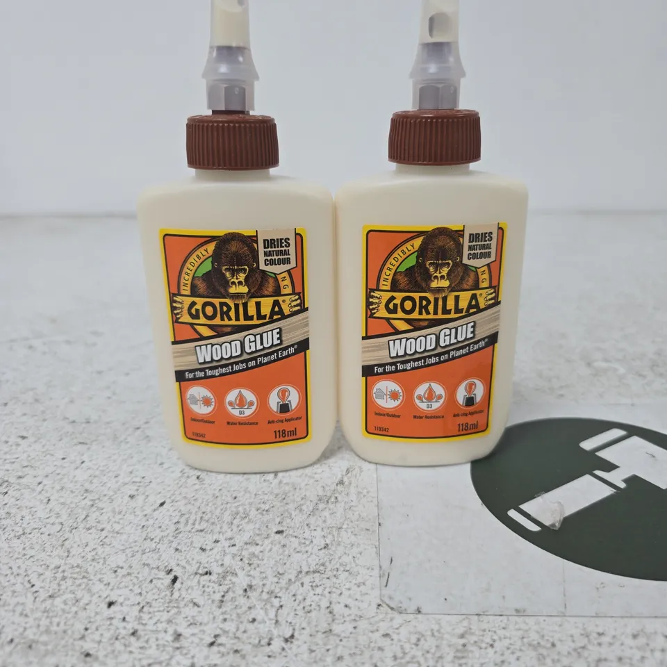 GORILLA WOOD GLUE 118ML X2 (TWIN PACK)