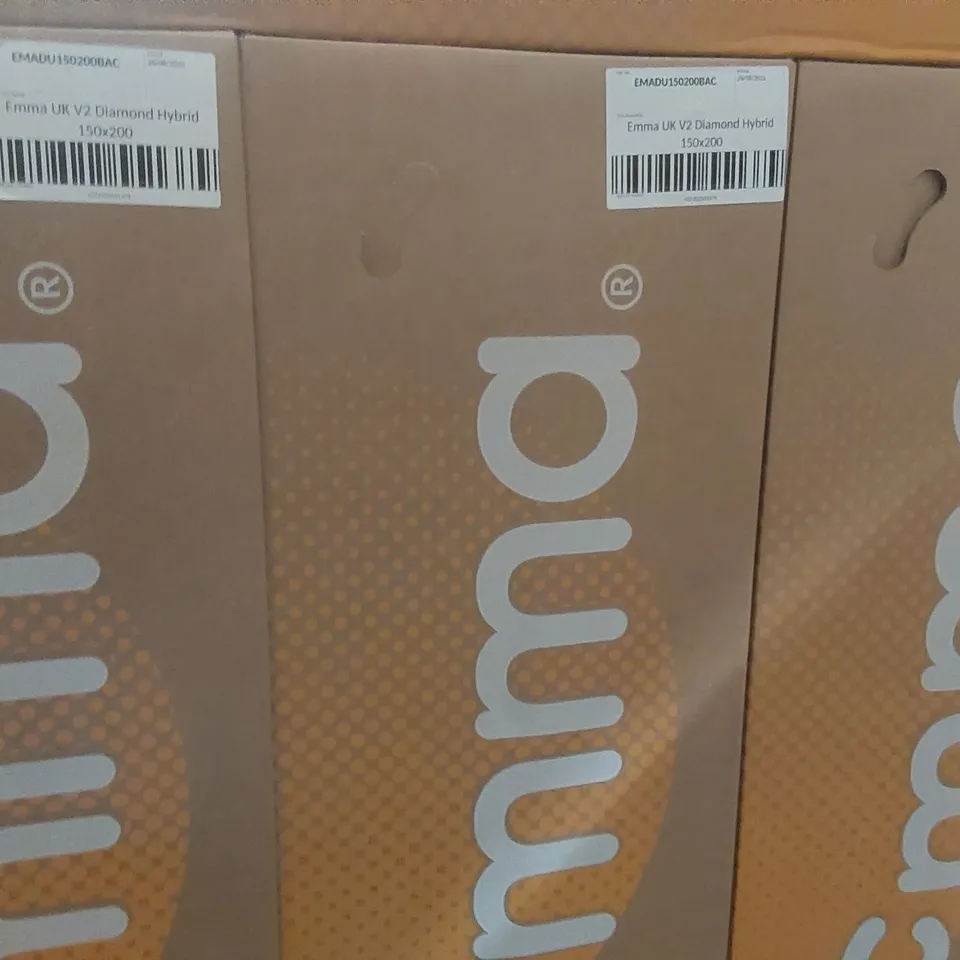 BRAND NEW BOXED EMMA UK V2 DIAMOND HYBRID 150 x 200CM KING SIZE MATTRESS