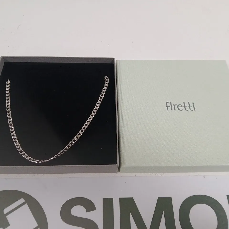 FIRETTI SILVER CHAIN NECKLACE – BOXED