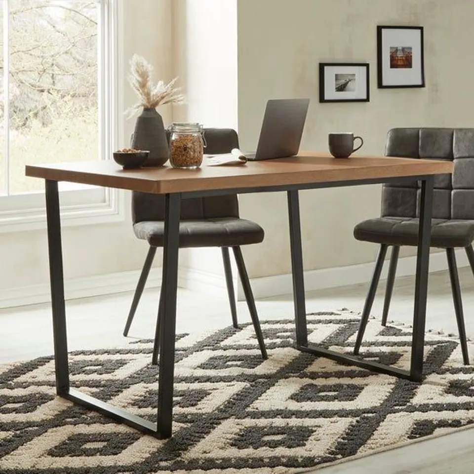 BOXED VIXEN RECTANGULAR DINING TABLE - OAK (1 BOX)