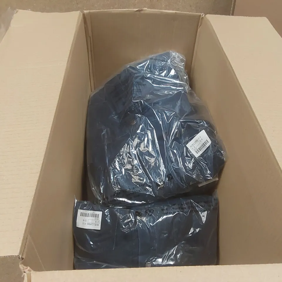 BOX CONTAINING APPROXIMATELY 6x BRAND NEW ANTHOLOGY INDIGO BOILERSUITS - SIZE 20