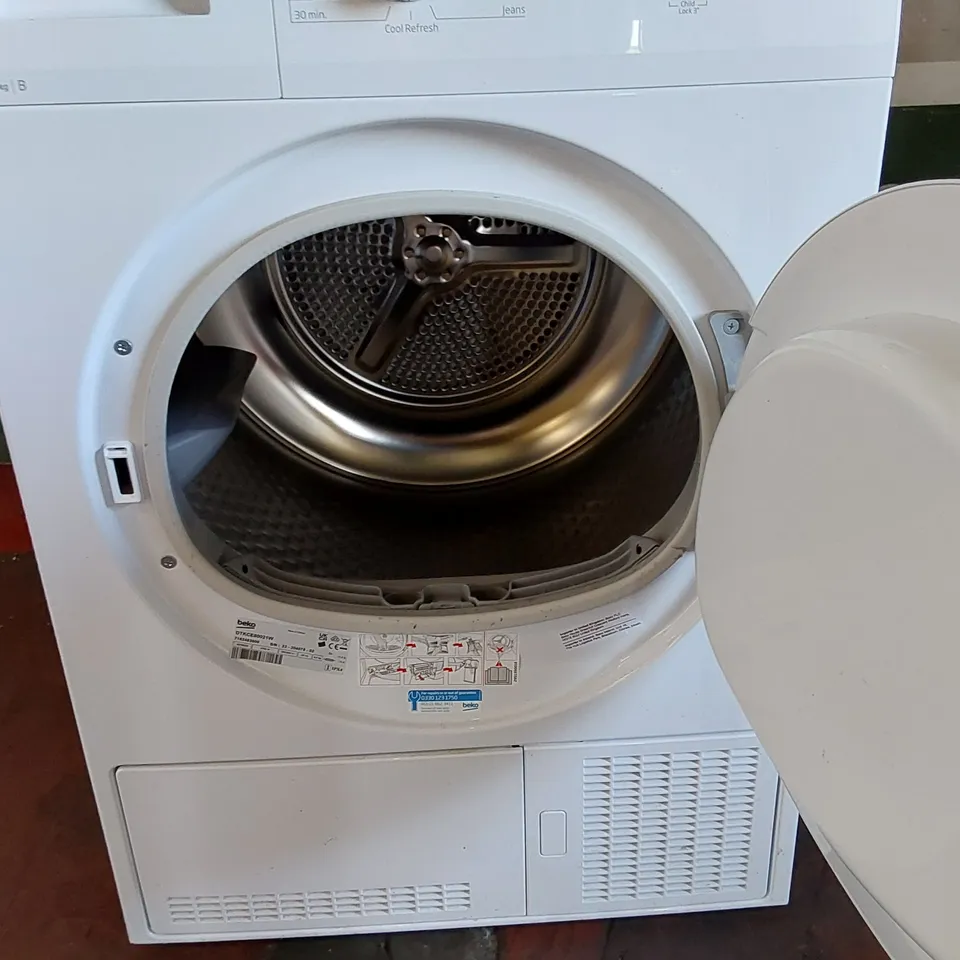 BEKO DTKCE80021W 8KG CONDENSER TUMBLE DRYER WITH SENSOR PROGRAMMES