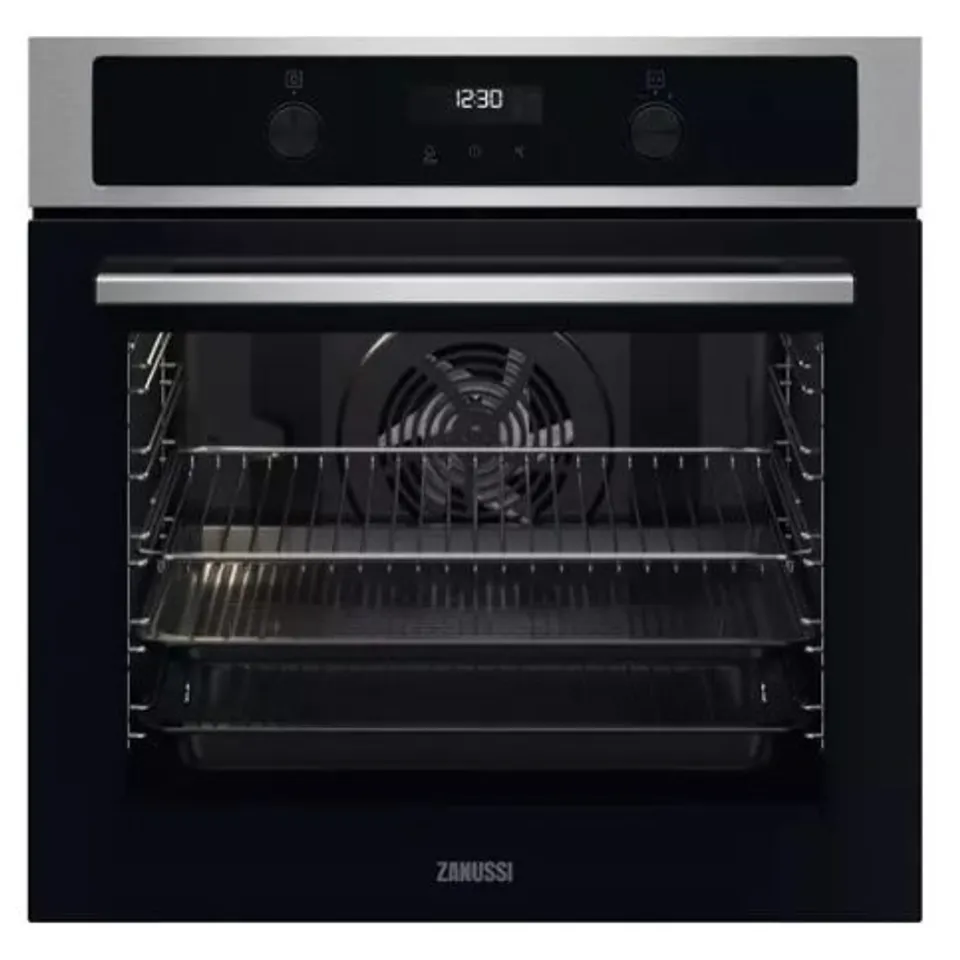 ZANUSSI DERIES 40 AIR FRY INTEGRATED ELECTRIC OVEN STAINLESS STEEL MODEL ZOHNA7X1 RRP £417