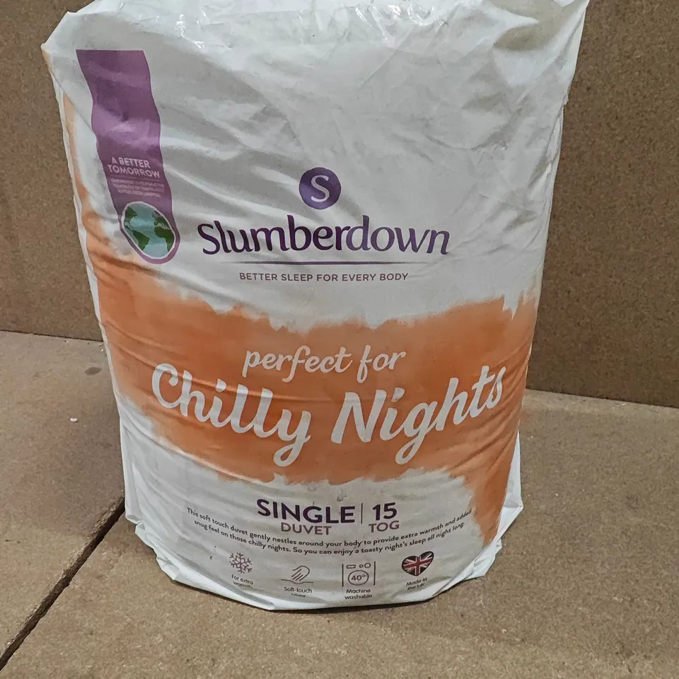 SLUMBER DOWN SINGLE DUVET 15 TOG
