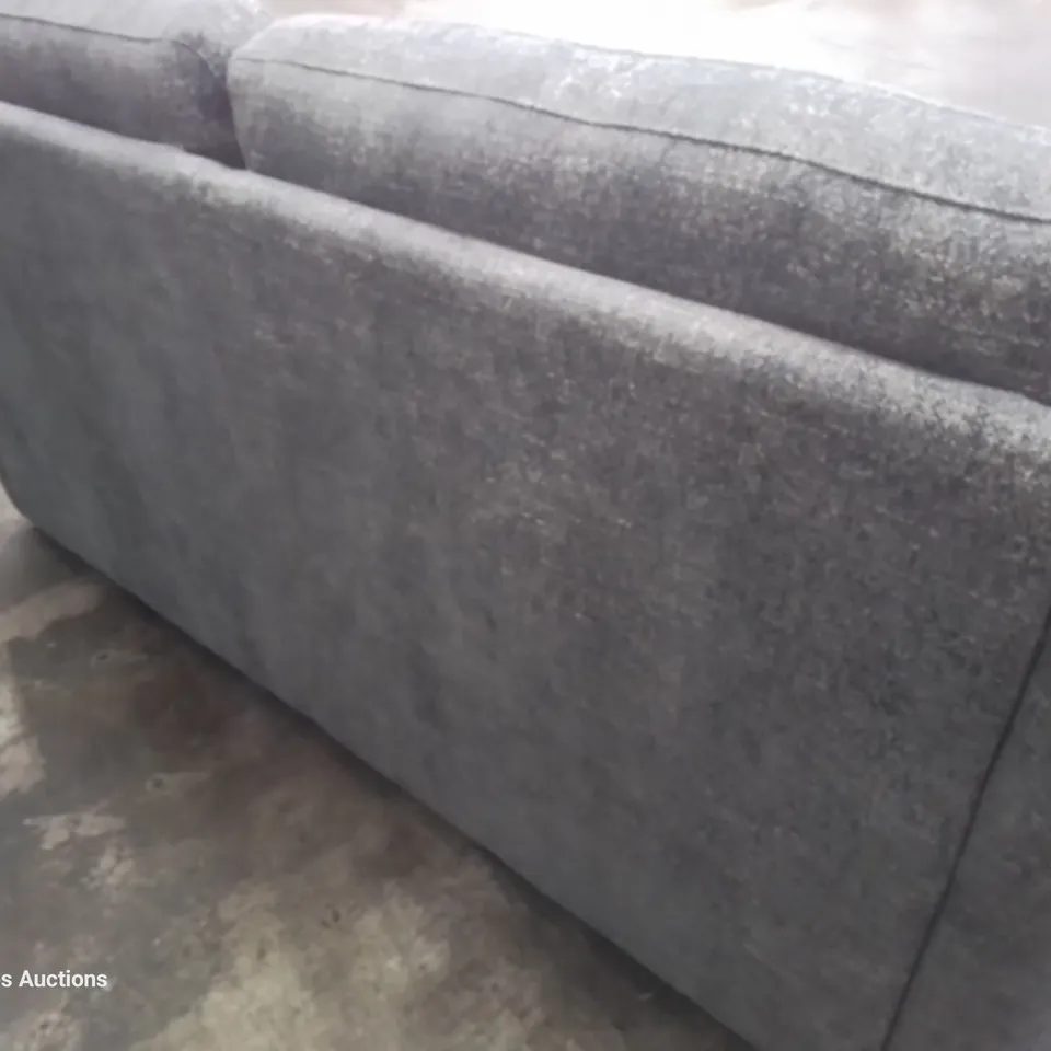 QUALITY ITALIAN DESIGNER AVOLA THREE SEATER SOFA GREY FABRIC 