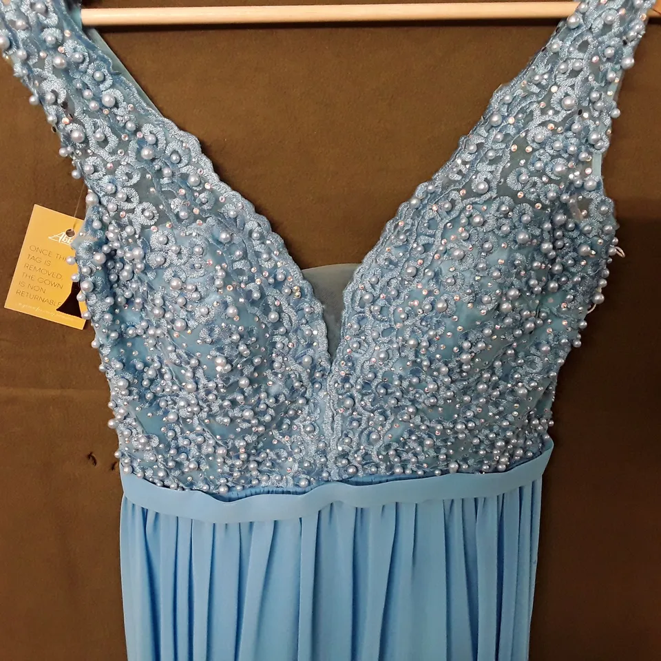 ABBELLE BLUE EMBELLISHED OCCASIONAL DRESS - XL