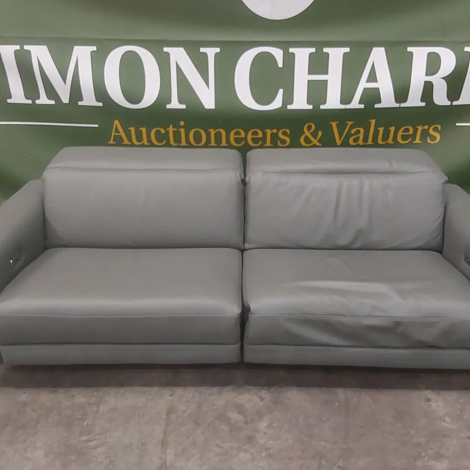 QUALITY DESIGNER ITALIAN MADE GARY 4 SEATER ELECTRIC RECLINER LEATHER SOFA 
