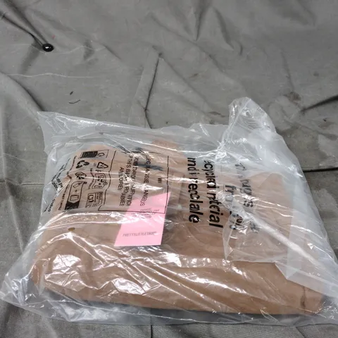 PRETTYLITTLETHING CAMEL SUEDE POCKET MINI SKIRT SIZE 8 TAGGED