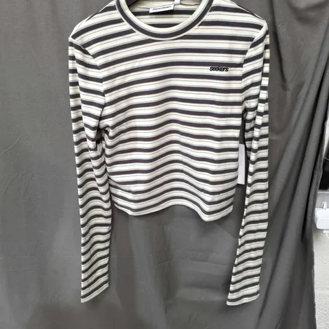 SISTERSANDSEEKERS STRIPED LONG-SLEEVE TOP – WOMEN'S UK L