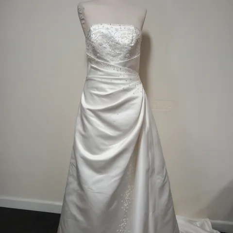 BERKETEX BRIDE JUILIAN ADAM ANITA WHITE & IVORY DRESS - SIZE UNSPECIFIED 
