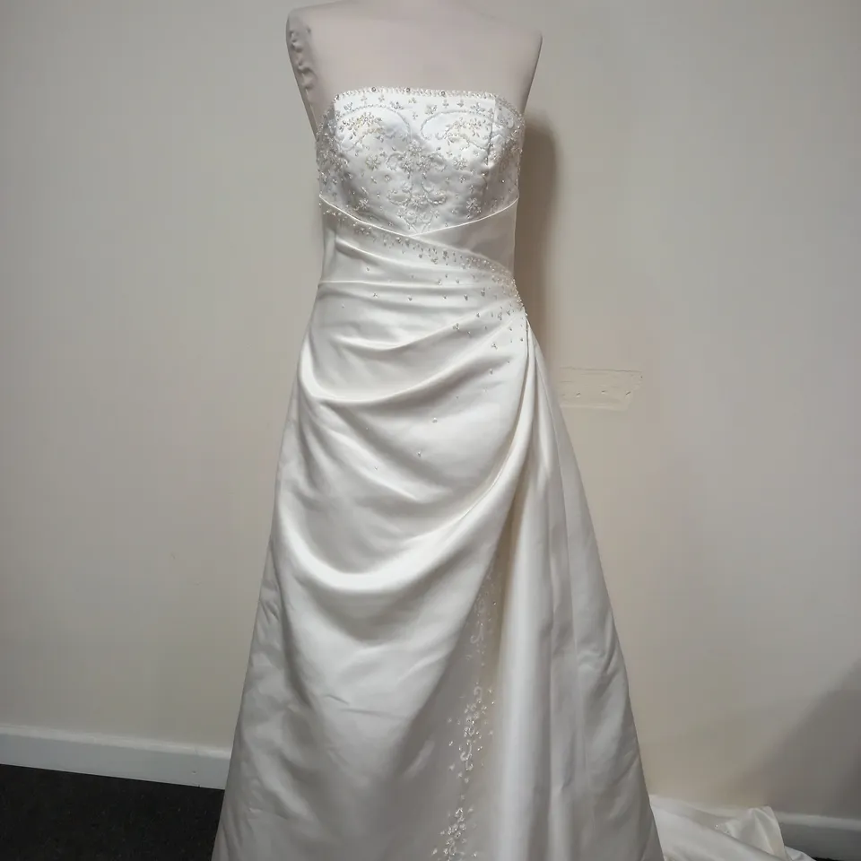 BERKETEX BRIDE JUILIAN ADAM ANITA WHITE & IVORY DRESS - SIZE UNSPECIFIED 