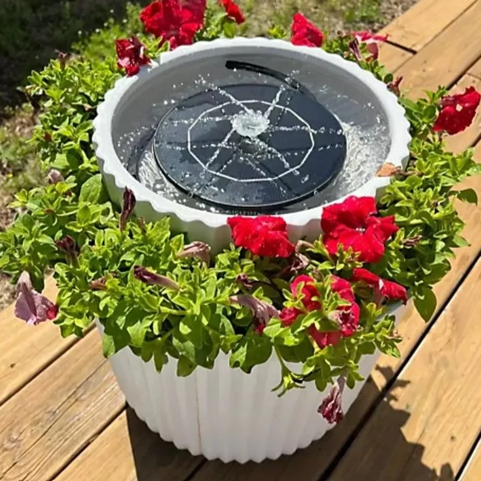 SFIXX SOLAR WATER FOUNTAIN WITH REMOTE